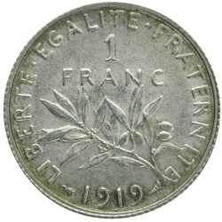 1 franc semeuse argent
