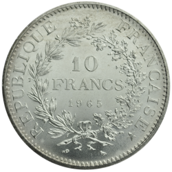 10 francs Hercule argent