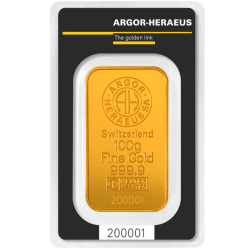 Lingot 100 g or