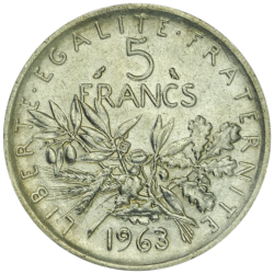 5 francs argent Semeuse
