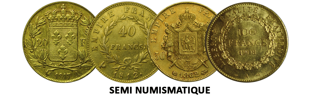 Pièces semi numismatiques